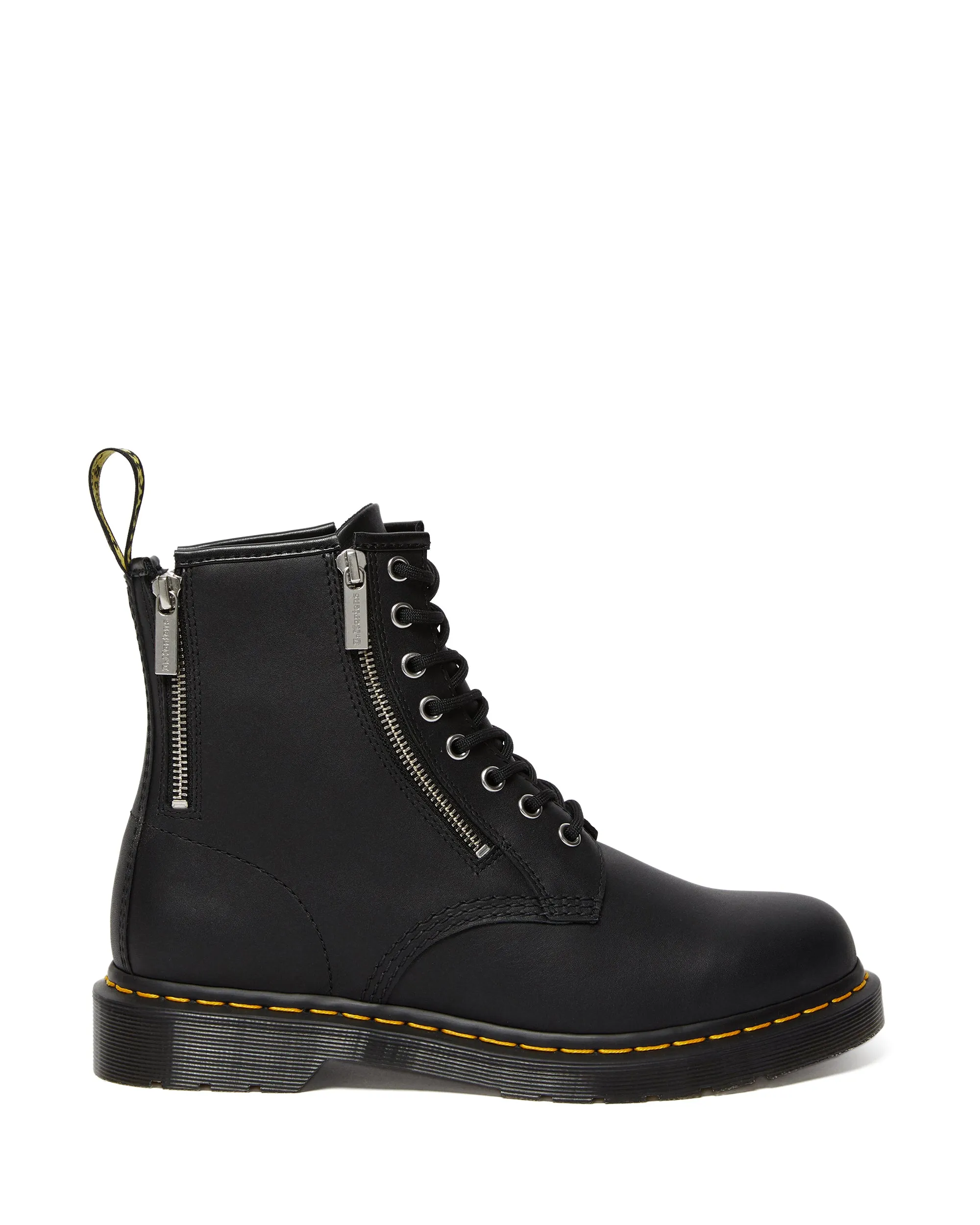 1460 Zip Black Nappa Boot