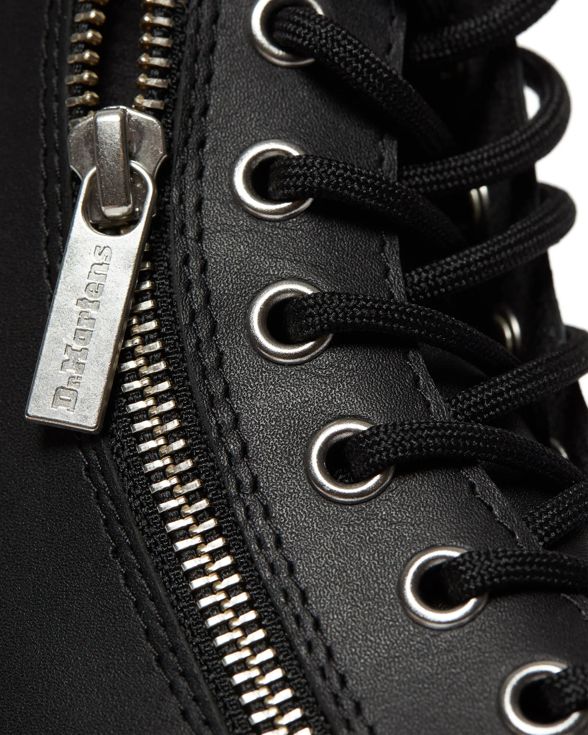 1460 Zip Black Nappa Boot