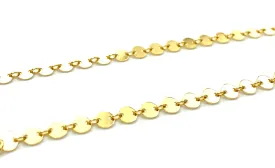 14KGF 4mm Round Bar Chain 18” 20” 22” 24” , Sku#SM957