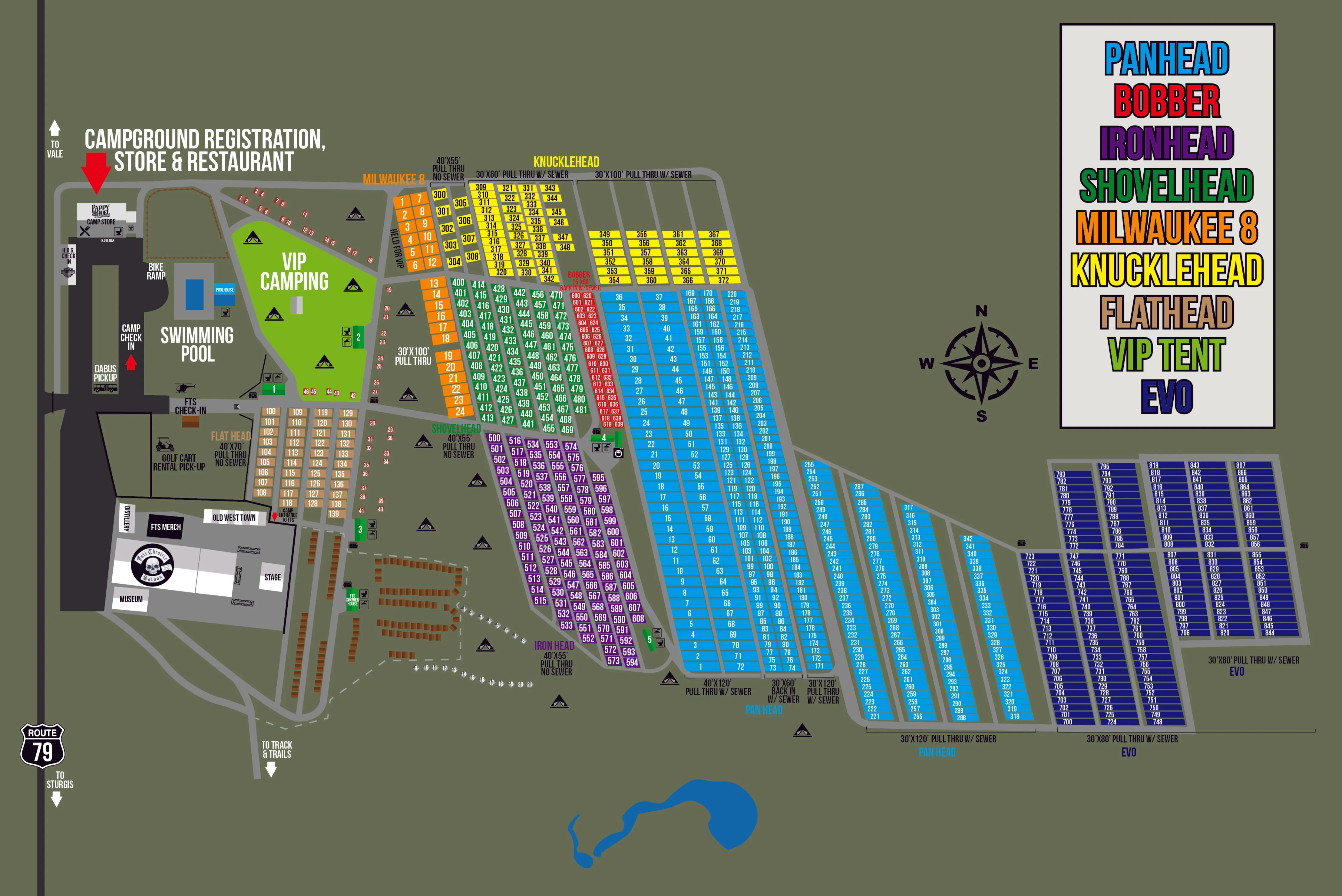 2025 Flat Head RV Park Front Row - Full Service Premium sites