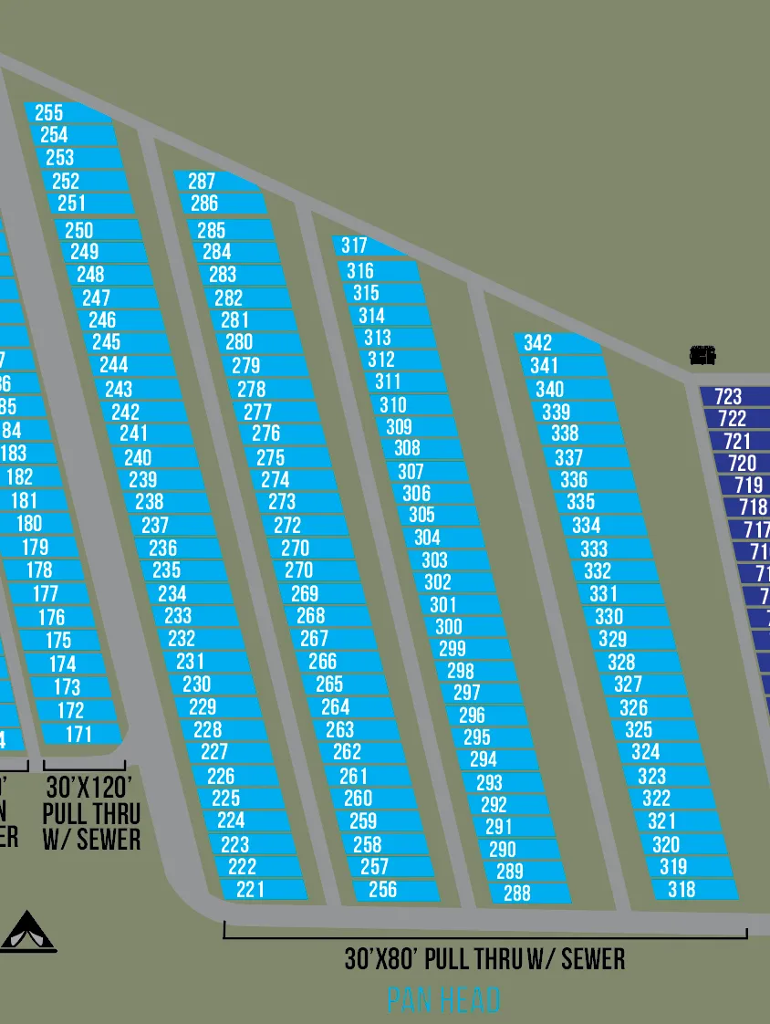 2025 Pan Head RV Park PULL THROUGH (288 - 317)