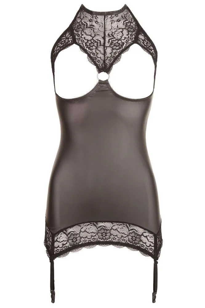 Abierta Fina Wetlook Lingerie Dress