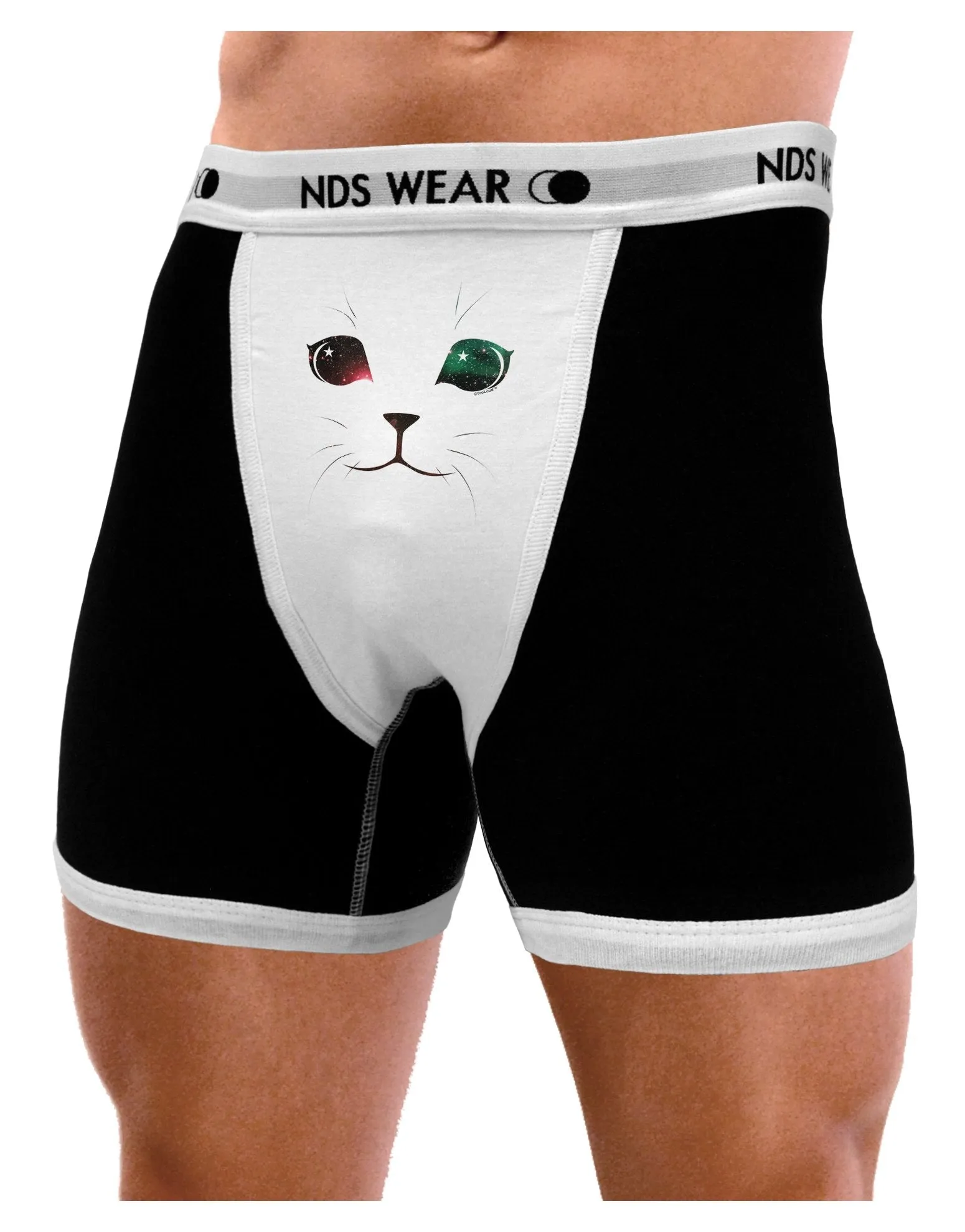 Adorable Space Cat Mens Boxer Brief Underwear by NDS Wear