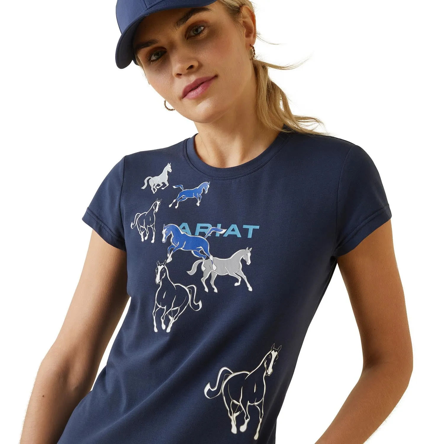 Ariat Women's Frolic T-Shirt, Navy