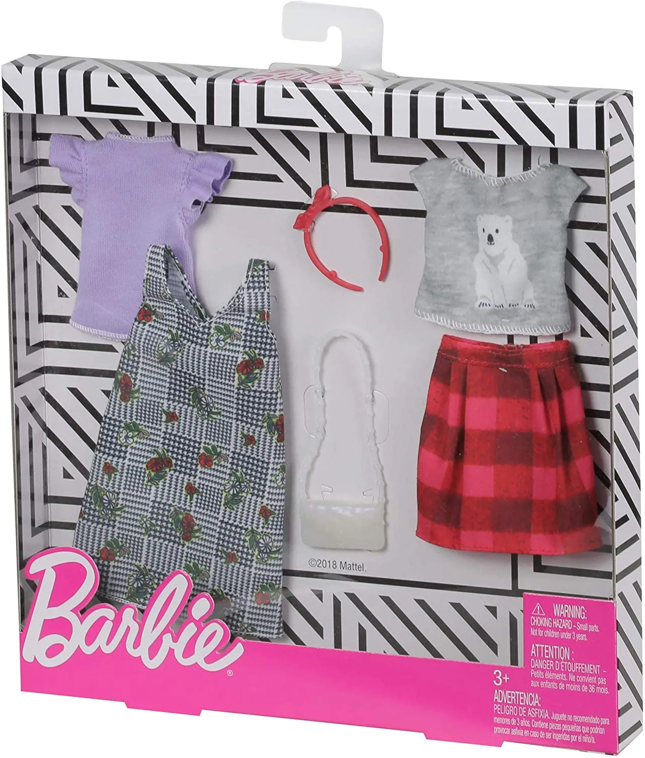 Barbie Plaid Polar Bear Outfit Fashion Pack with Accessories