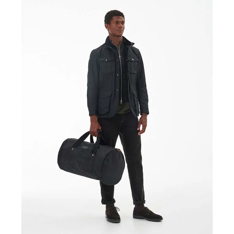 Barbour Explorer Wax Duffle Bag - Black