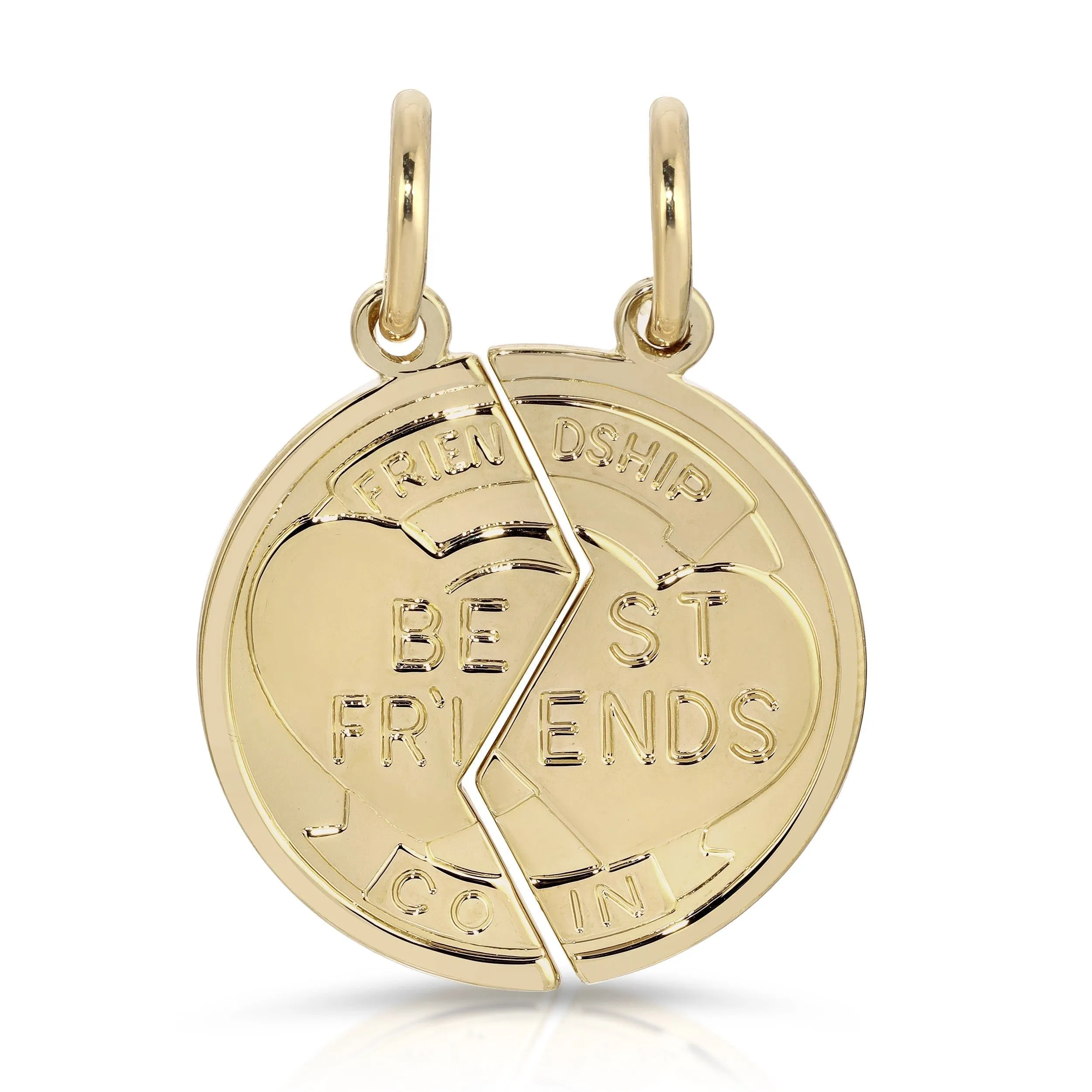 Best Friend Coin Pendants