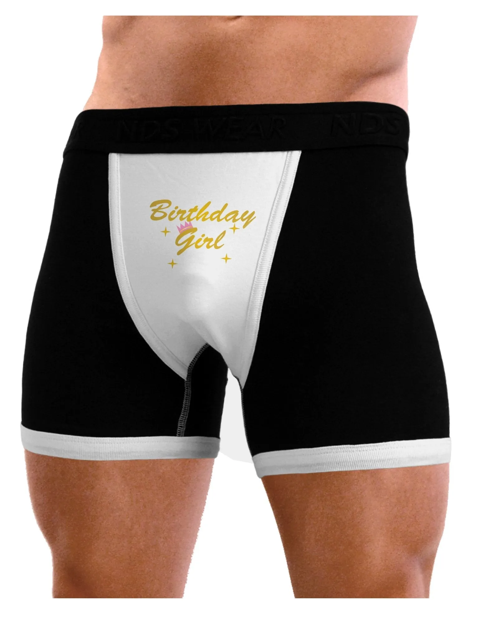 Birthday Girl Text Mens Boxer Brief Underwear by TooLoud