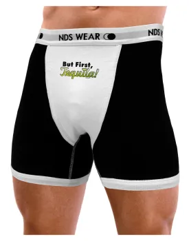 But First Tequila Mens Boxer Brief Underwear