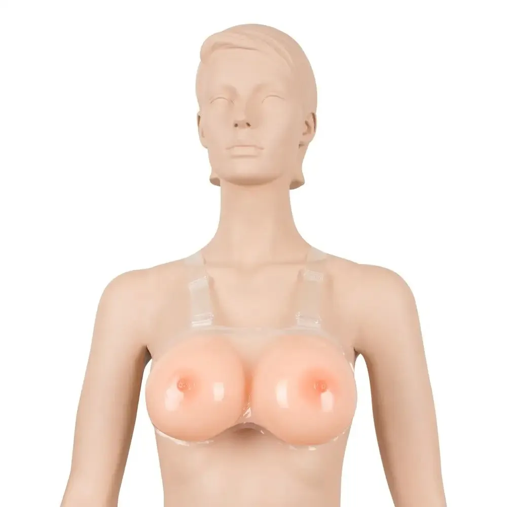 Cottelli Silicone Flesh Pink Strap on Breasts 1200g