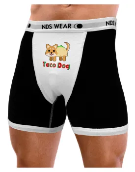 Cute Taco Dog Text Mens Boxer Brief Underwear