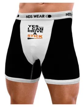 Drive Stick Orange Mens Boxer Brief Underwear