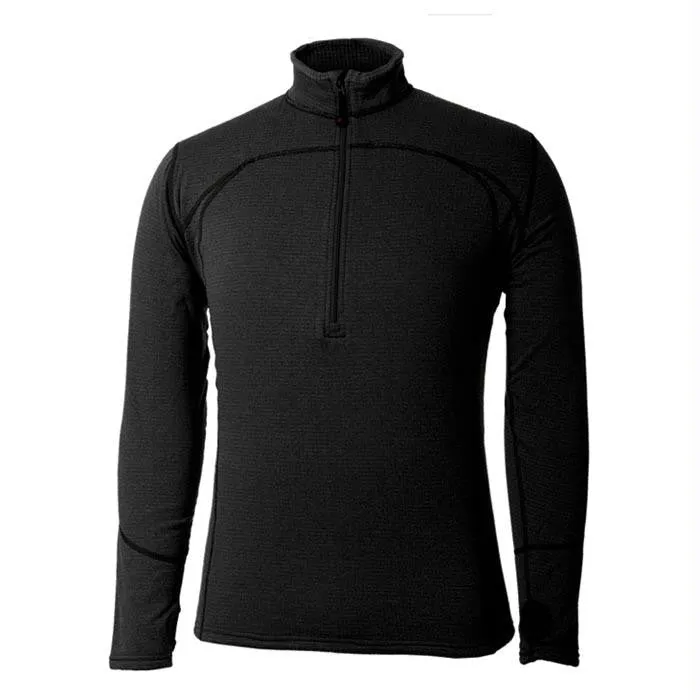 Eco Fleece Mens Ls Zip Blk Md