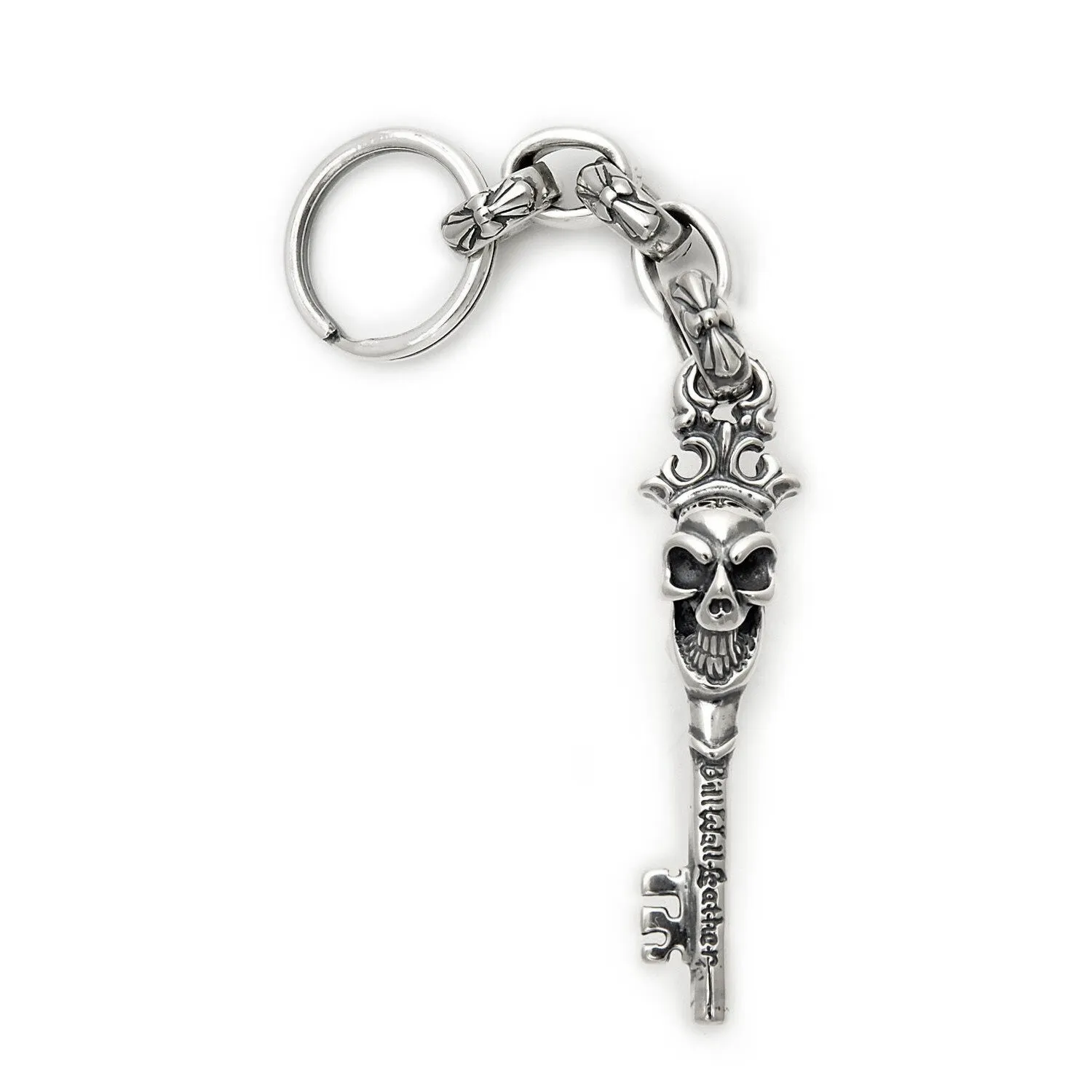 Good Luck Skull Key with Immortal Cross Link Key Chain