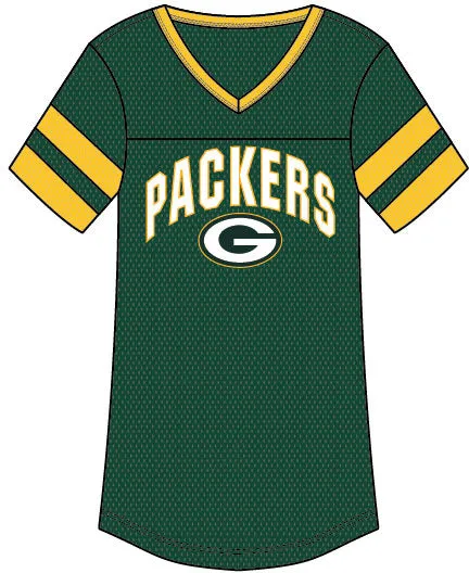 Green Bay Packers Womens Training Camp Mesh Jersey Tee