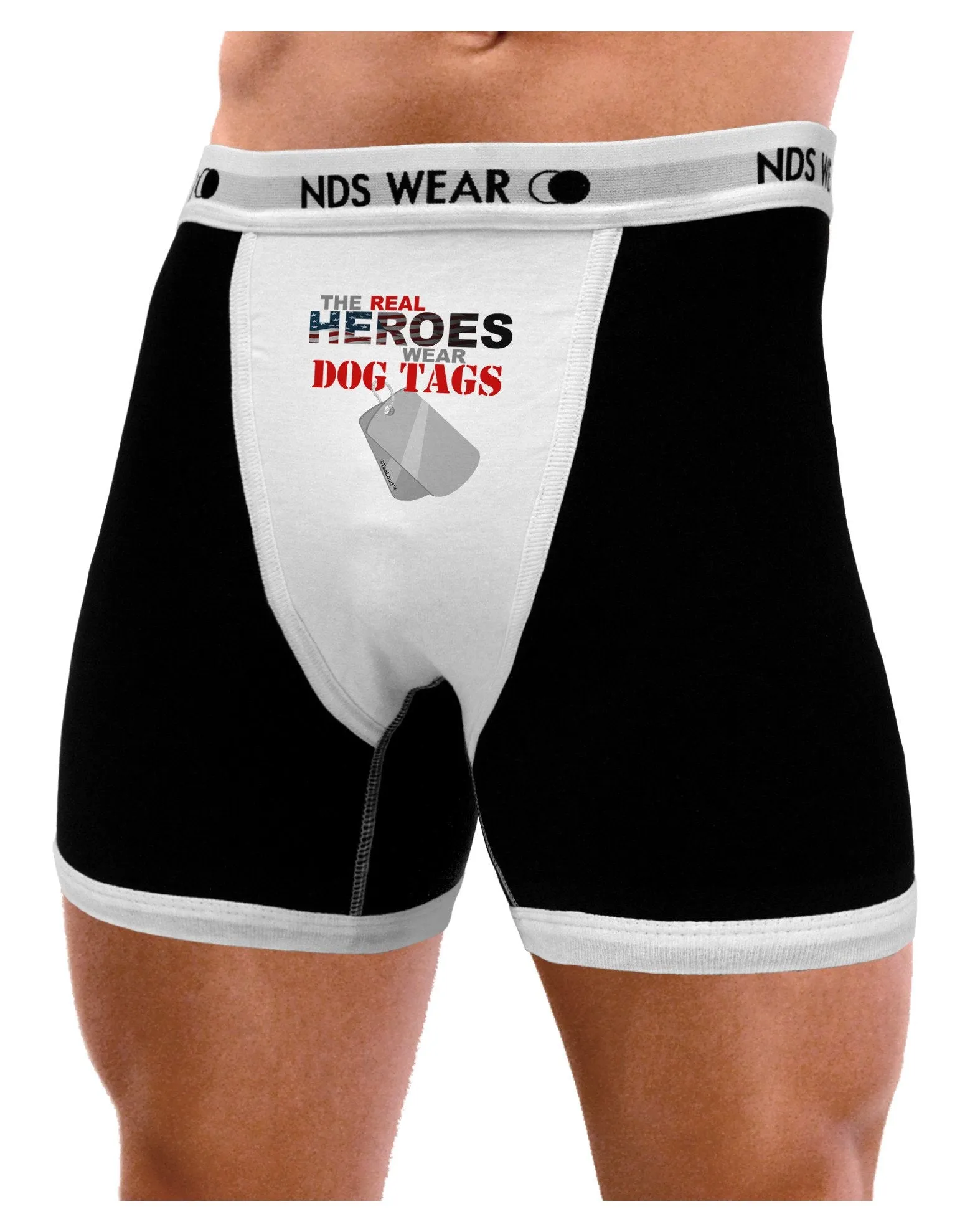 Heroes Dog Tags Mens Boxer Brief Underwear