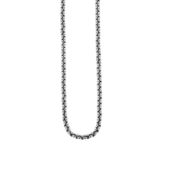 King Baby Small Infinity Link Necklace in Sterling Silver