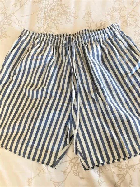 Ladies Short Natural/Blue