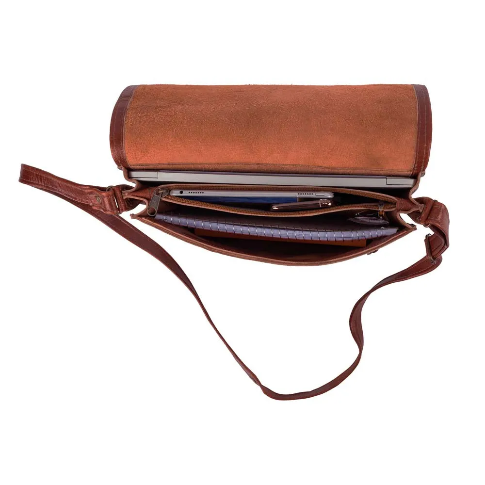 Large Cross Body Bag | Brown