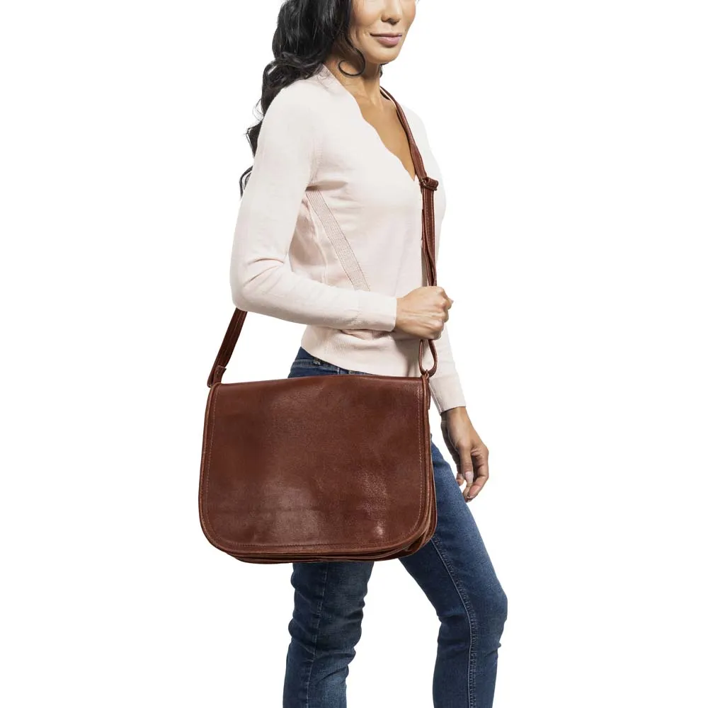 Large Cross Body Bag | Brown