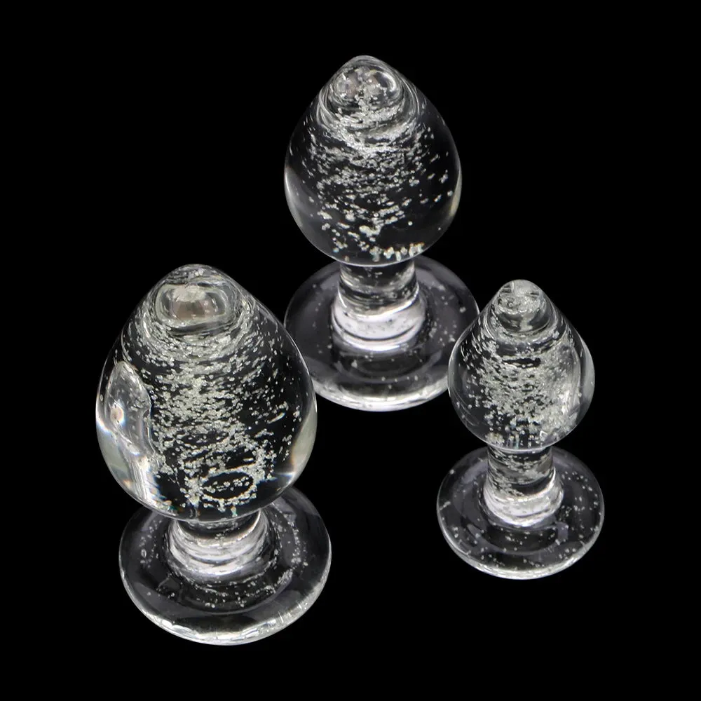 Luminous Glass Anal Plug - Erotic Jewelry Anal Beads Butt Plug