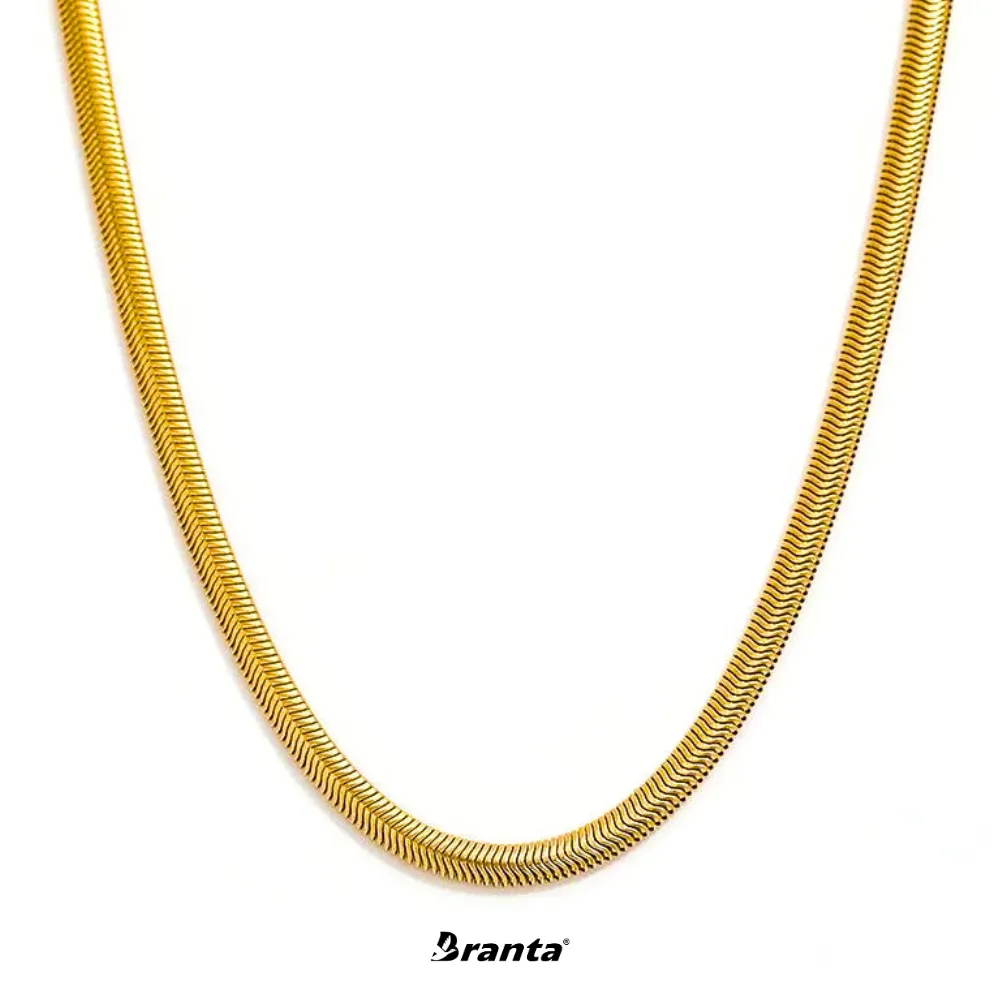 Luxury Gold Plated 3D Snake Chain Necklace For Men (21 Inch)