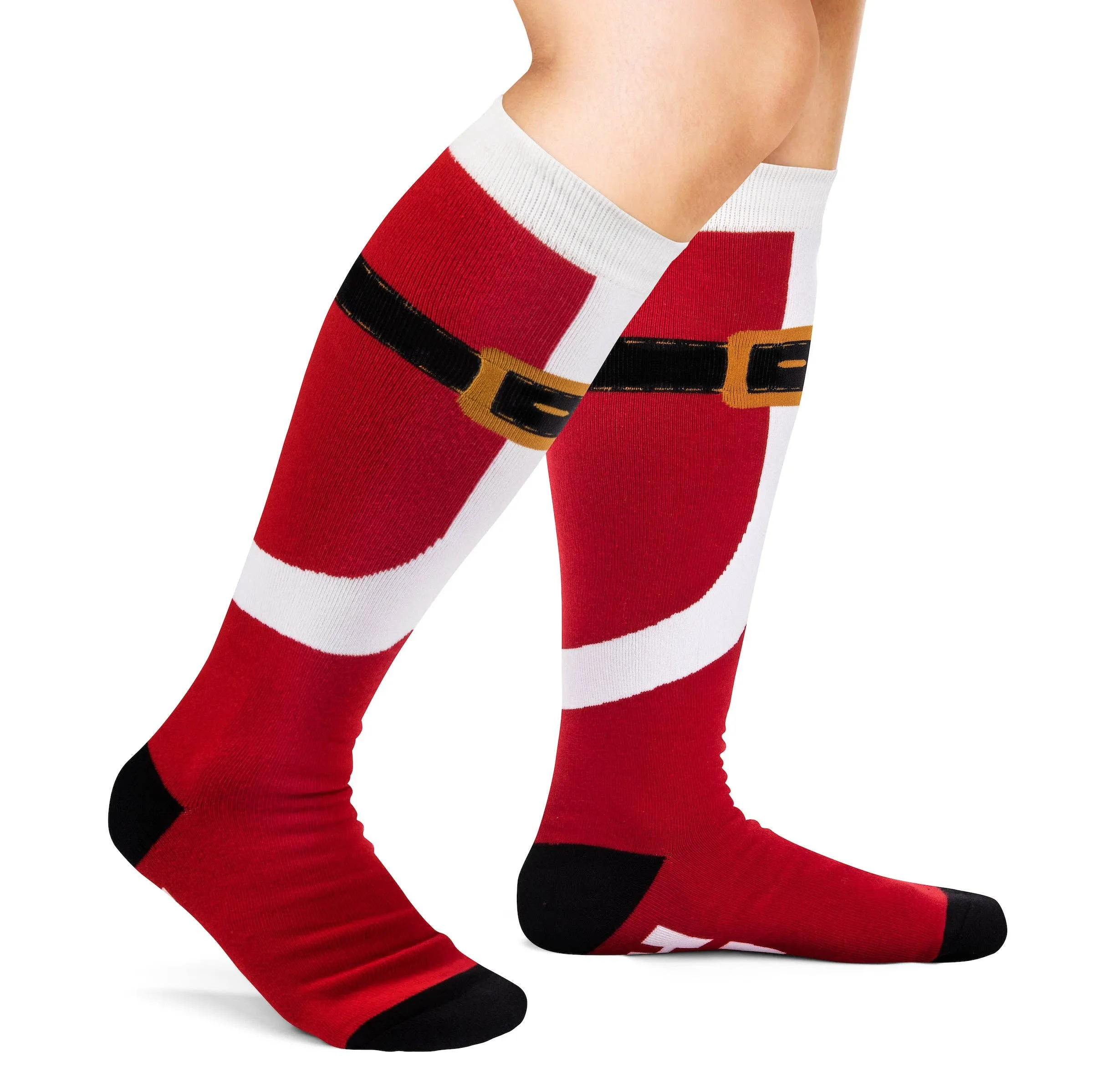 Santa & Elf Knee High Socks (2 Pack)