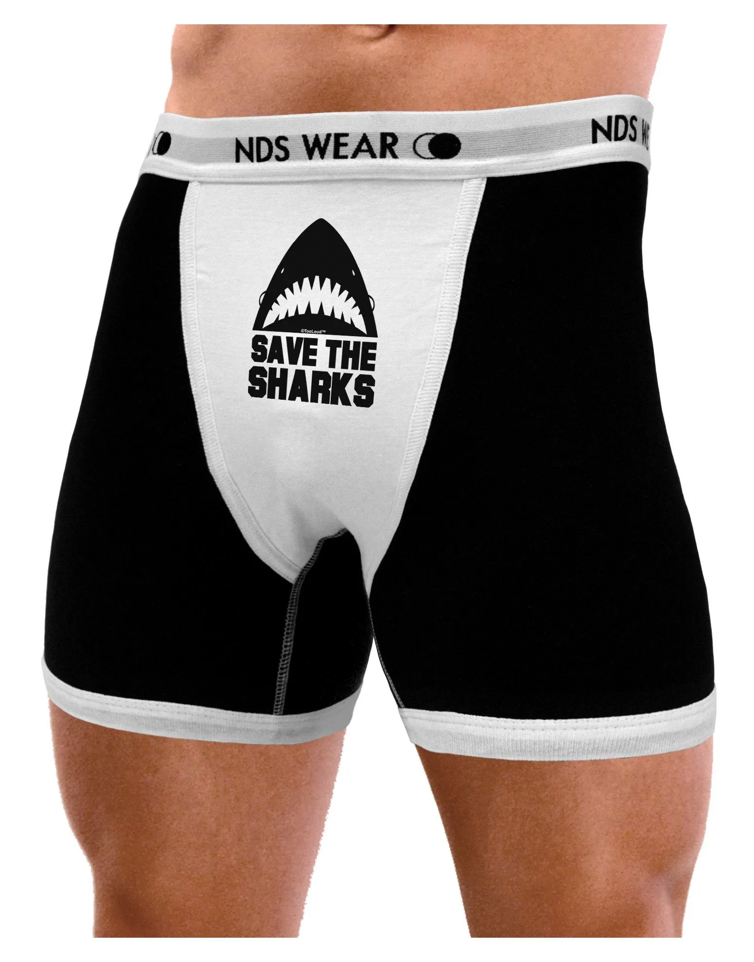 Save The Sharks Mens Boxer Brief Underwear