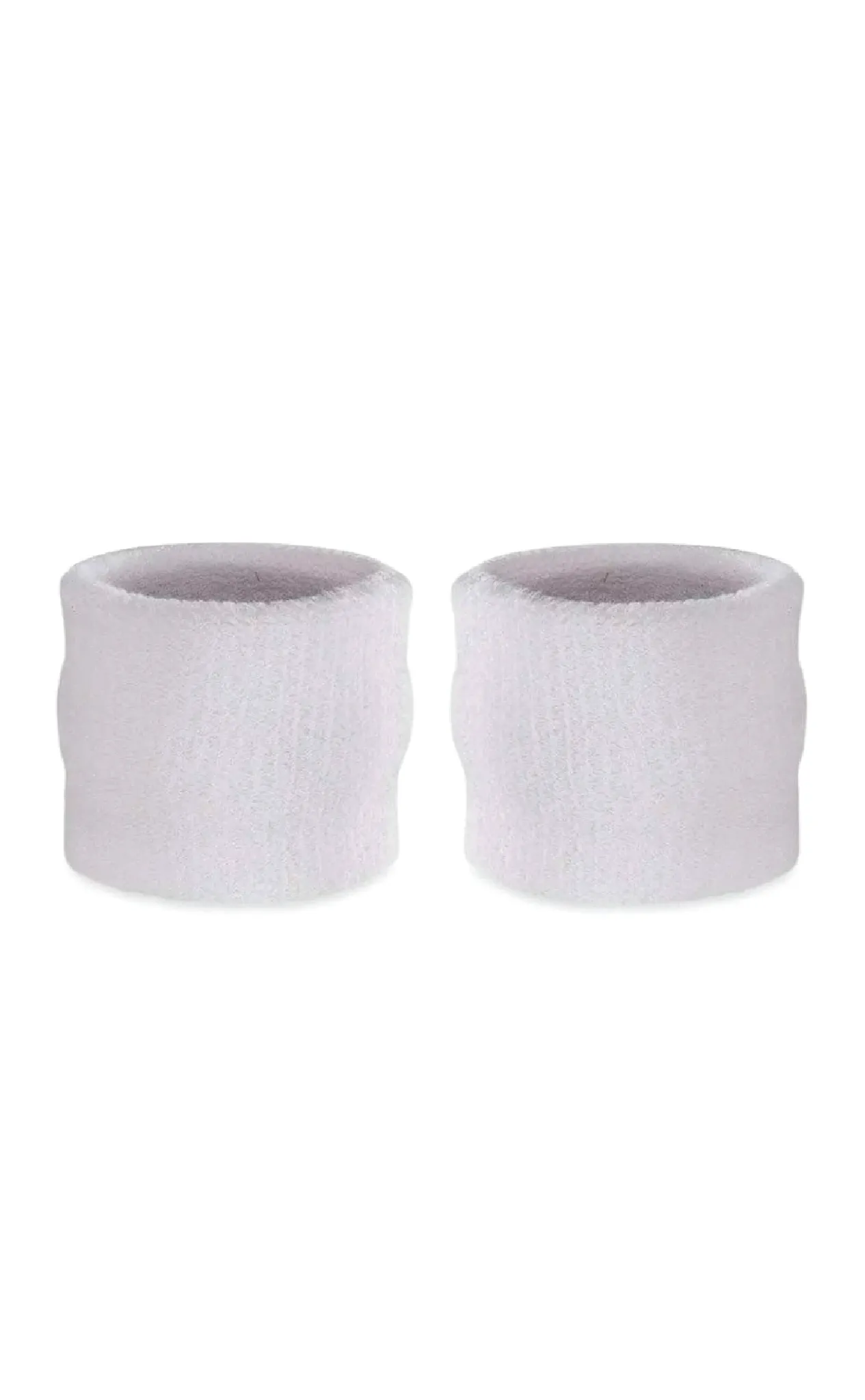 Smal White Toweling Wristbands