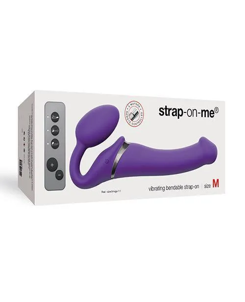 Strap On Me Vibrating Bendable M Strapless Strap On - Purple