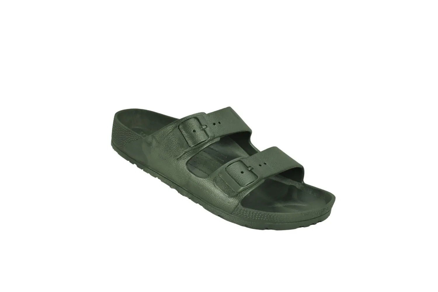 Tecs Mens Two Band Olive Sandals Shoes