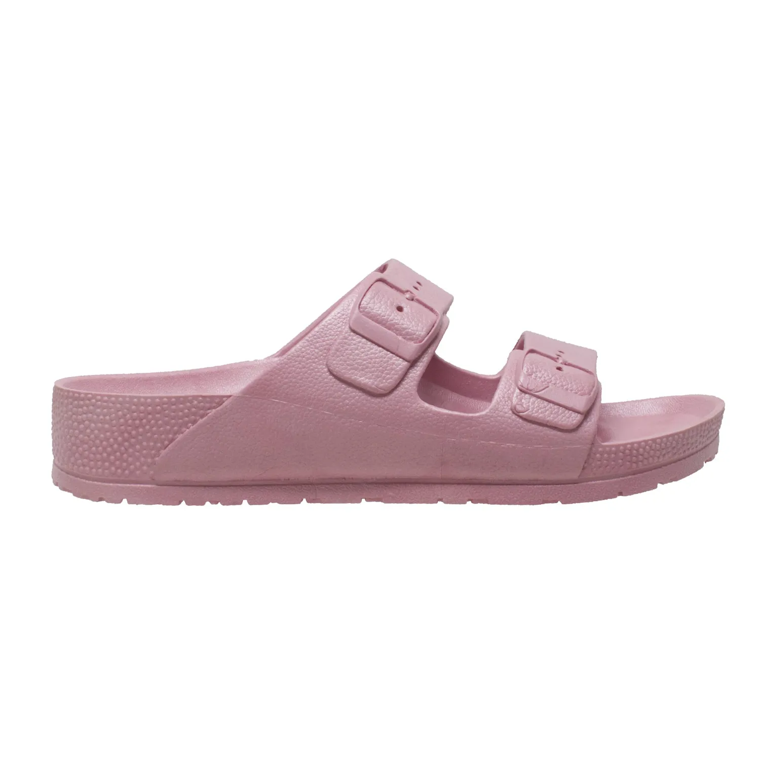 Tecs Womens Two Band Pink Sandals Shoes