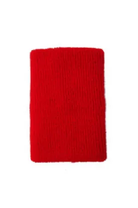 Towelling Wrist Bands Large - Red