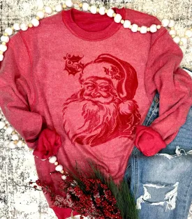 Vintage Santa Inside Out Sweatshirt