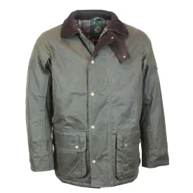 W212 - Men's Chelsea Padded Wax Antique Coat - GREEN