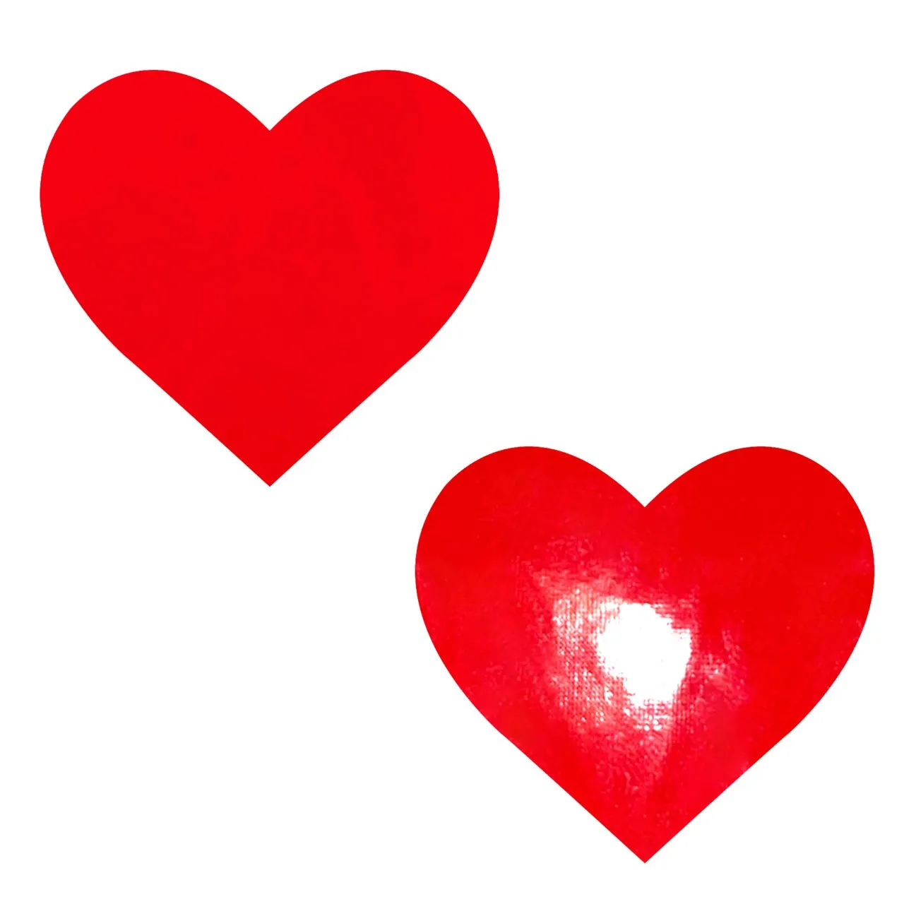 Wet Vinyl DomSquad Heart Nipple Cover Pasties