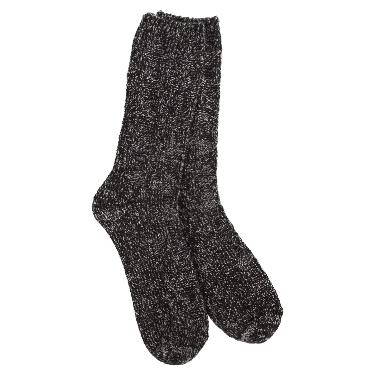 World's Softest Ragg Cable Crew Socks